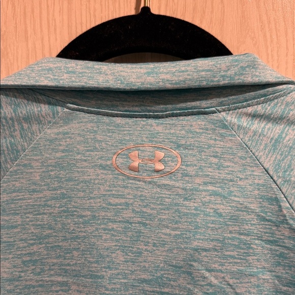 Under Armour Women’s Long Sleeve 1/4 Zip Pullover Top Blue Size L - Picture 4 of 5